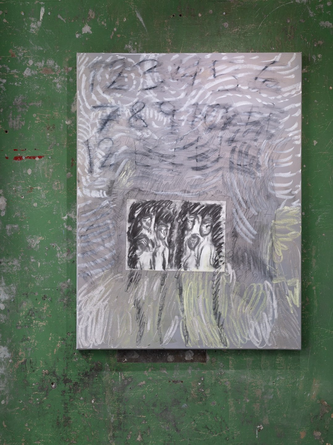 Anne Sofie Djernis, Ansigter jeg ikke kender, men ved (I–II), 2026, acrylic, oil and dry pastels on cotton, with drawing and charcoal in II. Photos: Alen Aligrudić.